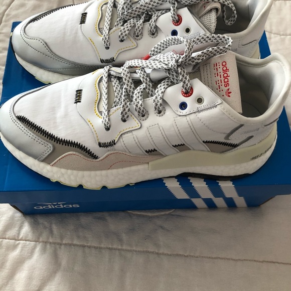 Adidas Nite Jogger ORBGRY/FTWHT/HIRERE - Picture 4 of 15